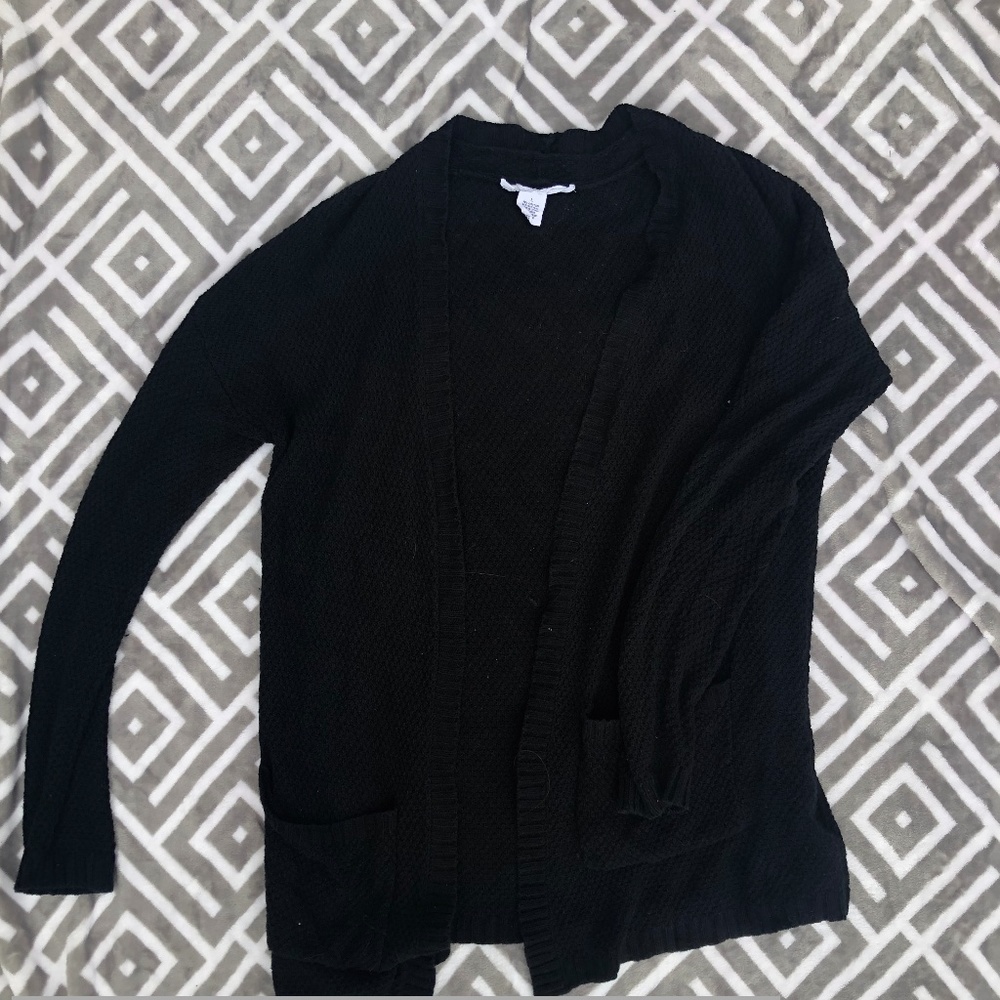 Black cardigan